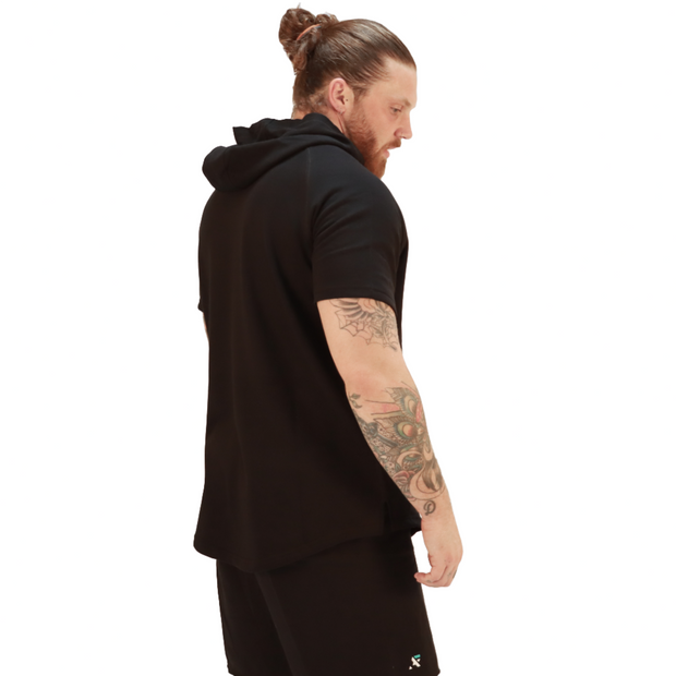 Short sleeve 2025 flannel hoodie