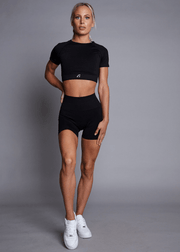 Seamless Essentials Range Black Mix And Match Set True Athletic S Black Shorts